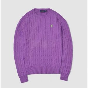 Purple polo sweater